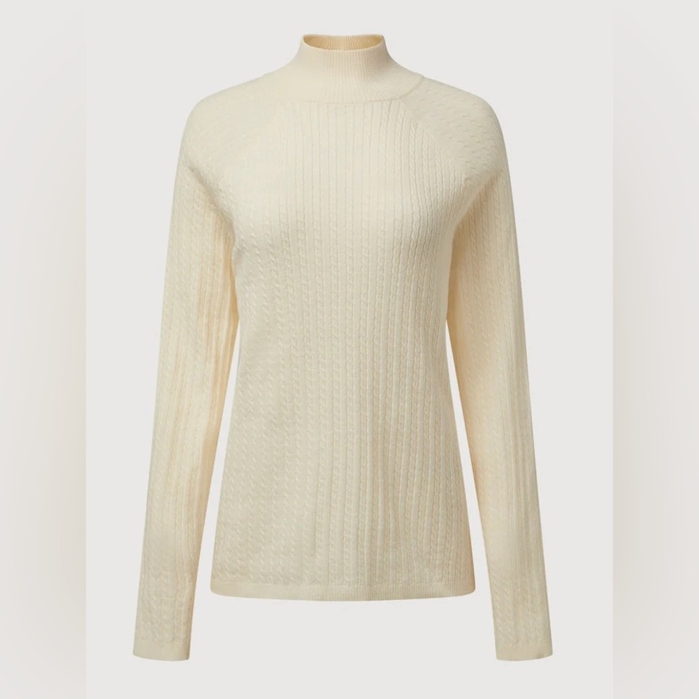 Rachel Parcell Cable Knit Turtleneck Sweater longSleeve Pullover Size Medium NWT